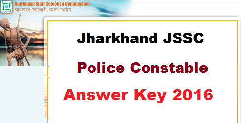 Jharkhand Police Constable Answer Key 2016