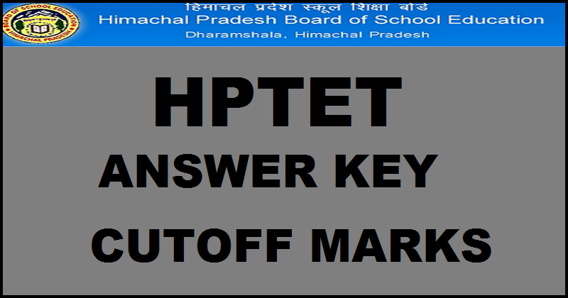 HPTET Answer Key 2016